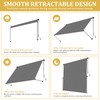 Shade&Beyond 120" X 96" Manual Retractable Awnings for Patio Shades