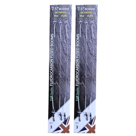 Twin Pack Fluorocarbon Leaders Quick Change Swivel Booms 6 Booms (7.5 inch)