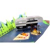 Pop-Up Greeting Card Caravan Camping 3D Folding Card for Campers