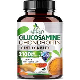Glucosamine Chondroitin Turmeric MSM Triple Strength Joint Support 2100mg