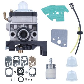 Adefol Carburettor Carb Kit for Honda GX25 GX25N GX25NT HHT25S Carburetor + Gasket + Fuel Filter + Spark Plug + Primer Bulb Engine Replacement Parts Kit 8 in 1 Replace 16100-Z0H-825
