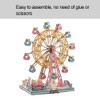 3D Cartoon Wooden Jigsaw Ferris Wheel Puzzle Toy for Kid