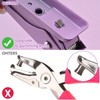 Single Hole Puncher,1/4" Hole Punch,50% Labor Savings, Heavy Duty Hole