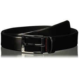 BOSS Men's Garney Leather Belt, Black, 40