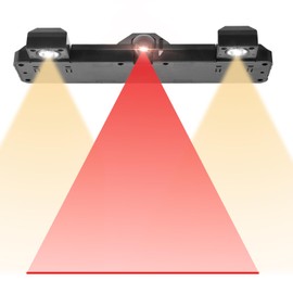 Naissgo Illuminazione per bersaglio, freccette, illuminazione per bersaglio, linea di lancio laser regolabile 2 in 1 e luci a LED per setole o freccette elettroniche, cavo di alimentazione USB a DC 5