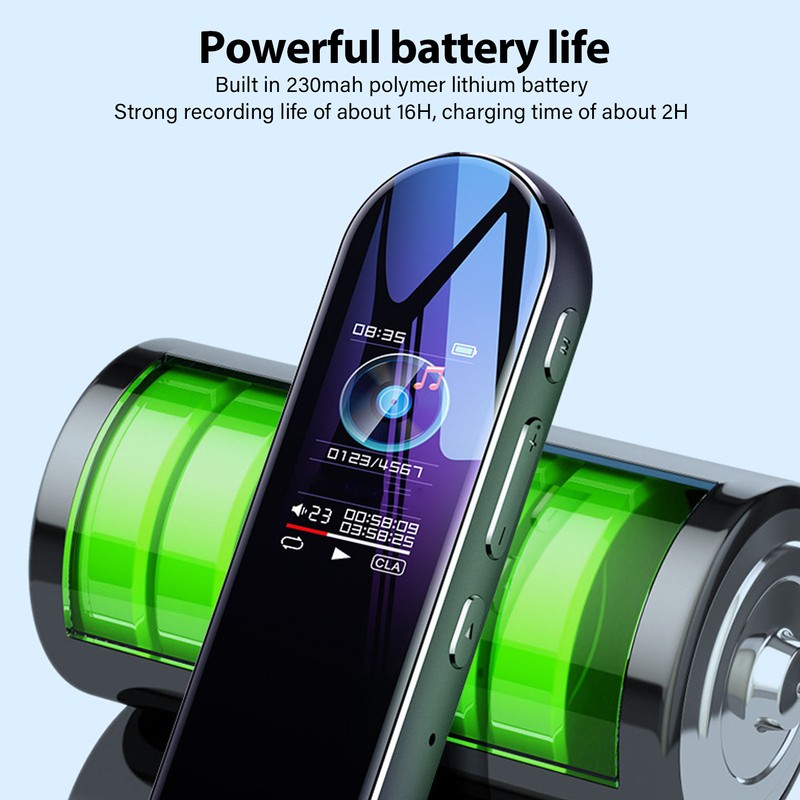 Digital Voice Recorder Noise Reduction AI Smart Omnidirectional Voice Control