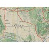 New Mexico State Physical Map - 16.5 x 20 Inches