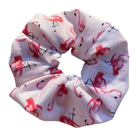 Flamingo Scrunchies Hair Tie Ponytail