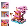 YUJNS Sakura Tree House Architecture Micro Blocks Set of Japanese