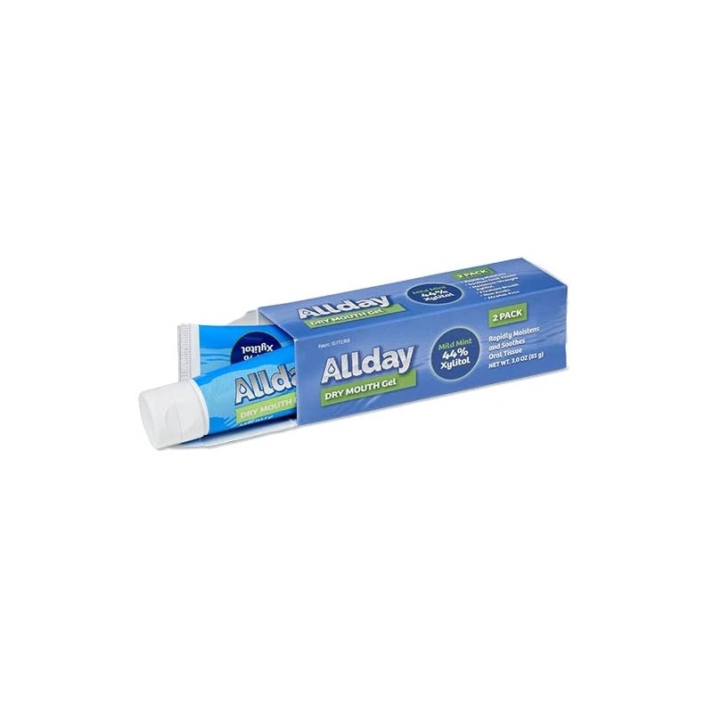 Allday Dry Mouth Treatment Gel - Maximum Strength Xylitol, Fast