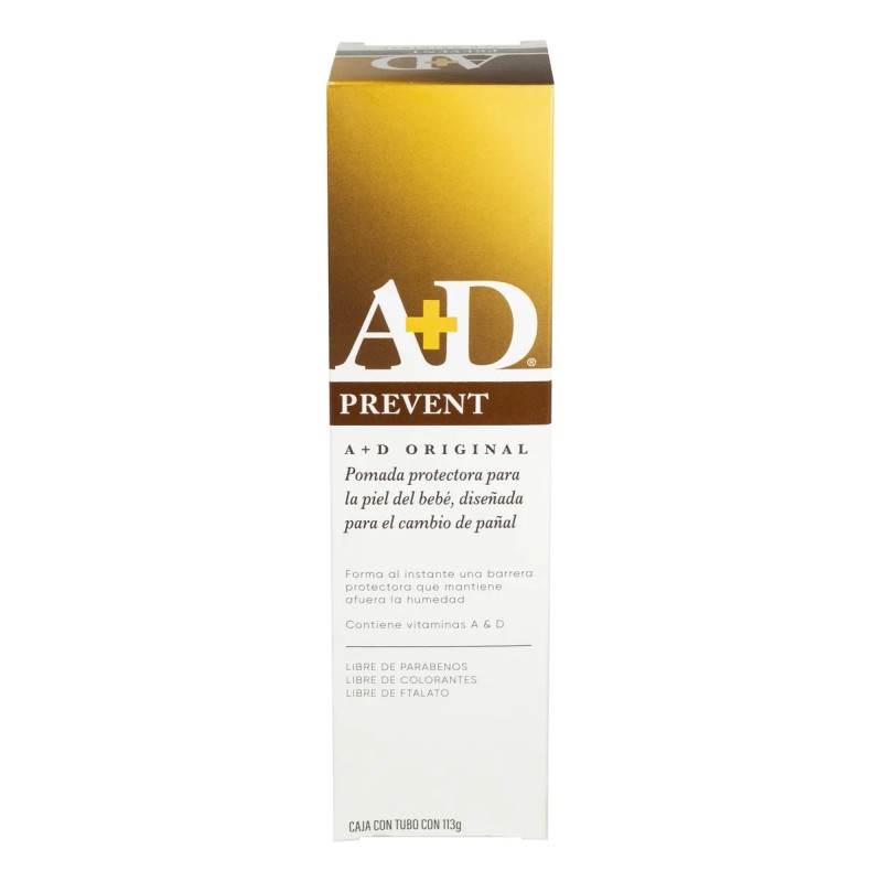 Pomada A+d Prevent: Protección Rozaduras Pañal En Bebé 113g