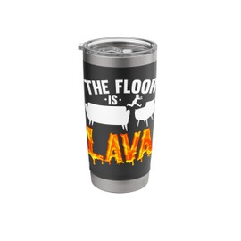 The Floor is Lava Boys Girls Playtime Stainless Steel Insulated Tumbler