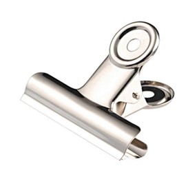 WONDAY Bulldog Clips Width 20mm 10mm Distance Nickel Plated (Pack of 12)