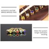 Danchet 6 pcs Brass Guitar Bridge Pins for Acoustic Guitar