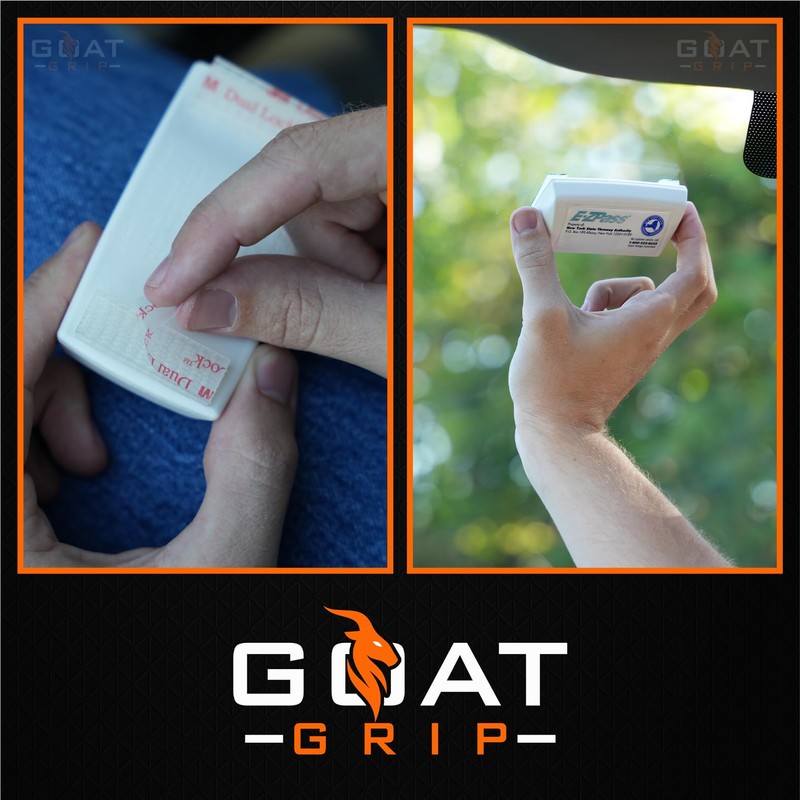 GOAT GRIP EZ Pass/I-Pass/FasTrak/SunPass Strips | EZ Pass Holder for