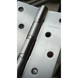 KSDCMRS Stainless Steel 6 inch Door Hinges,Heavy Duty Door Hinges Ball Bearing Hinge,6" (152.4mm) x 4" (101.6mm) Exterior Interior Door Hinge，Outer Door Hinge，Square Corners 2 Pack