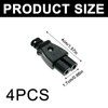 IEC320 C7 2-Pin Plug, Straight Socket, 250 V AC 2.5