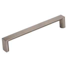 Silverline Hardware Kitchen Cabinet Pull Handles 7-9/16" Hole Center with 8/32X1 Screws, Brushed Satin Nickel, 2 Pack