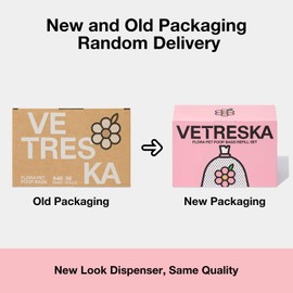 VETRESKA Lavender Scented Dog Poop Bags, Leak Proof, Extra Thick and Large Dog Waste Bags for Dog Walking and Cat Litter, 36 Refill Rolls, 540 Bags, Pink