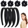 Women's Satin Headbands Set of 8