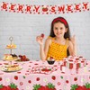 FVEOCR 120PCS Strawberry Theme Tableware Set Strawberry Birthday Party Supplies