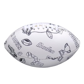 Baden Color Your Own Mini Football Kit | Great Gift for Kids to Custom Design Your Ball for Play | Includes 1 Mini Football, 6 Markers, & 1 Pump