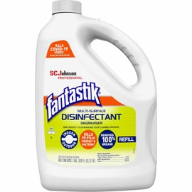 SC Johnson Professional, Fantastik Multi-Surface Cleaner, Disinfectant, and Degreaser, 1 Gallon, Pack of 4