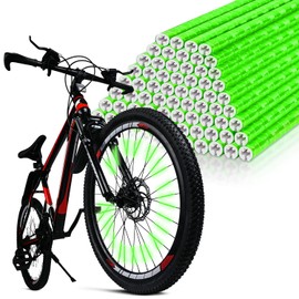 Cycling Reflectors, 96Pcs Bike Wheel Spoke Reflectors, Universal Bicycle Reflective Clips Warning Spoke Lights Covers - Fit for All Standard Bike - Easy Mount
