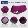 KOESON Reflective Dog Anxiety Vest, Adjustable & Breathable Thunder Jacket