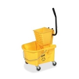 Splash Guard Mop Bucket/WringerGenuine Joe - Yellow/Black