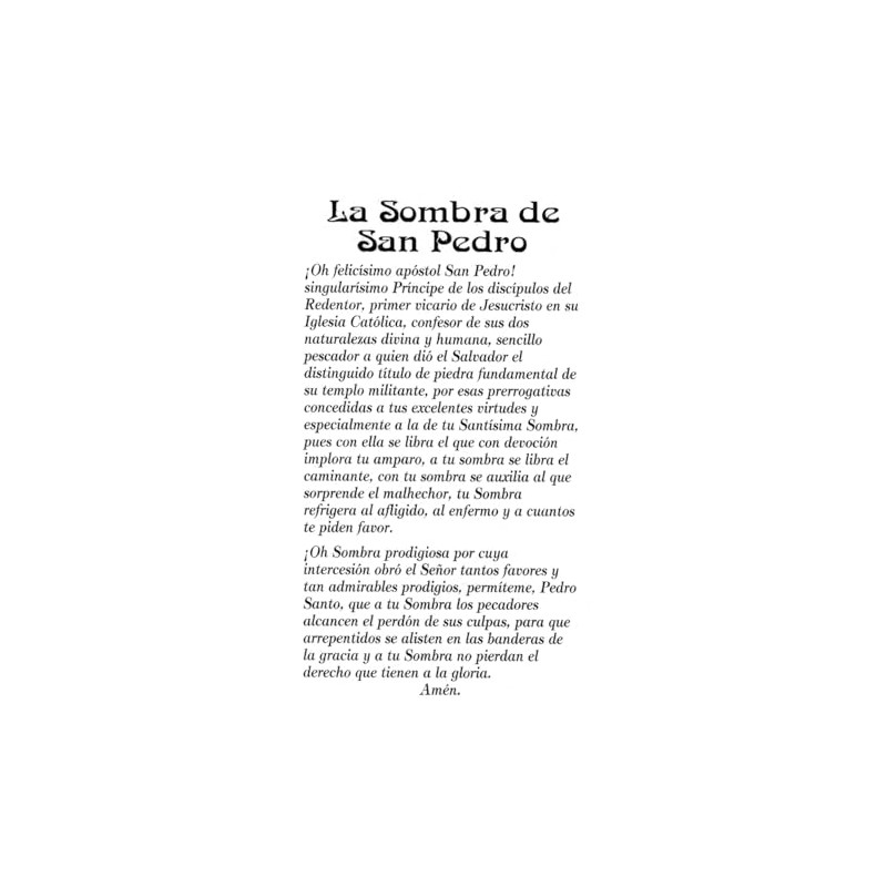 St. Jude Store La Sombra de San Pedro A -