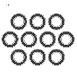 6005-2RS Rubber Sealed Deep Groove Ball Bearings 25 x 47 x 12 mm Suitable for Light Industry Pack of 10