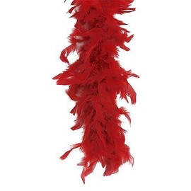 RED FEATHER BOA 165CM