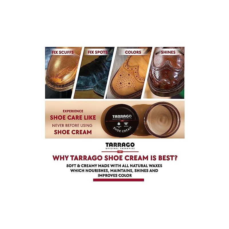 Tarrago Schuhcreme, Unisex, für Erwachsene, Tiegel mit 50ml
