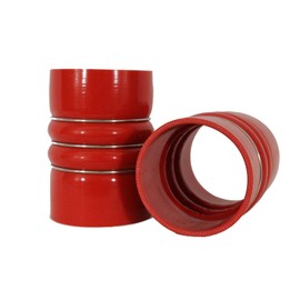 TORQUE 2PCS Silicone CAC Charge Air Cooler Hump Hose Boot Set 4" x 6" with T-Bolt Spring Loaded Clamps Set, 4 inch ID Turbo, Air Intake and Intercooler Hose Kit
