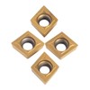 10pcs CNC Carbide Insert Cutters, Indexable Lathe Milling Inserts Turning