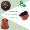 YSMN 100 Pcs Nursery Seedlings Pots - 3.5 Inches Seed