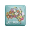 La La Land Fridge Magnet Gday Australia Map