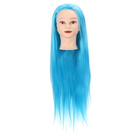 Professional Mannequin Head Hairdresser Training Head Hair Training Head Cosmetology DollSky Blue
