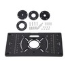 Router Plate Aluminum Alloy Router Table Insert Plate Trimming Machine