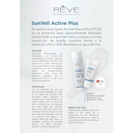 Reve Protector Solar Sunveil Fluido 50fps 50ml Active Plus
