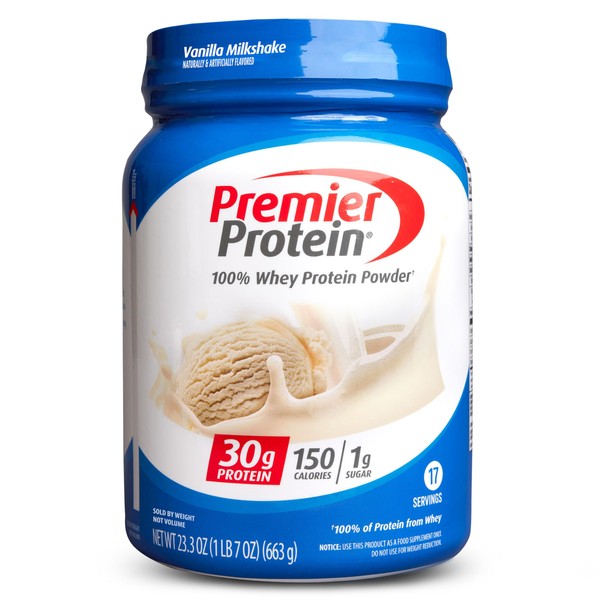 Premier Protein Premier Protein Powder, Vanilla Milkshake, 30g Protein, 1g