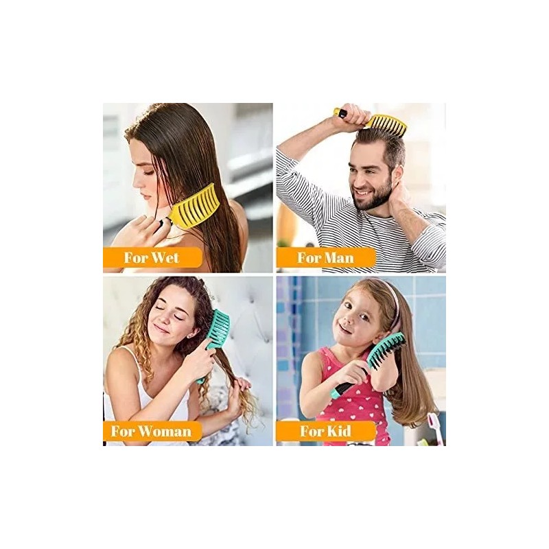Hippih Cepillo Desenredante 2 Pack, Hippih Cerdas De Jabalí Para