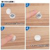 (TUISKU) Decorative Screws M6 Plastic Set of 40 Hinged Screws