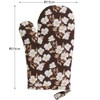Torne MTN-107 Pot Holder, Kitchen Mittens, Brown Flower, 10.0 x