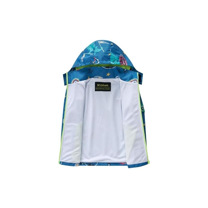 WICKHAM - chamarra impermeable para niños y niñas, con capucha