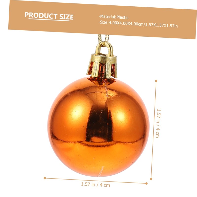OHPHCALL Fillable Christmas Baubles 48pcs Large Red Christmas Tree Decorations