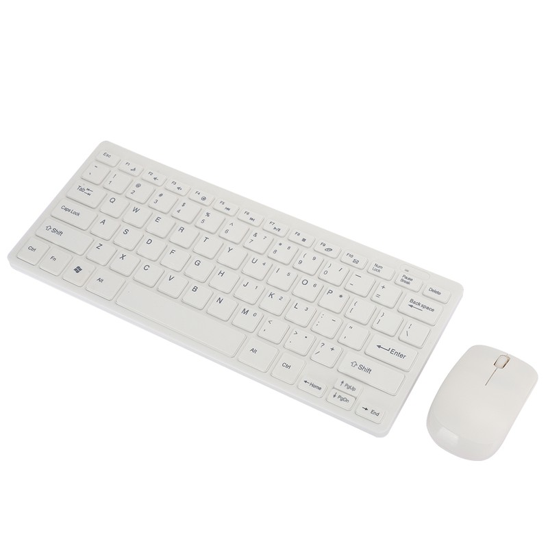 2.4G Wireless Keyboard Mouse Set with Keypad Protector USB Receiver