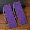 2 Pcs Christian Leather Bookmarks for Women, Purple Christian Gifts