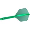 Target Darts K-Flex Integrated Dart Flight and Shaft, No.6, Green,